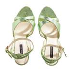 Sandale von PATRIZIA PEPE, in der Farbe Grün, aus Leder, andere Perspektive, Vorschaubild