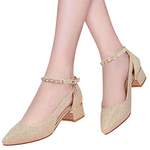 High Heel Sandalette, in der Farbe Gold, aus Leder, andere Perspektive, Vorschaubild