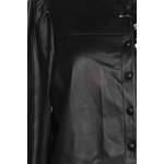 Klassische Bluse von 7 For All Mankind, in der Farbe Schwarz, aus Kunstleder, andere Perspektive, Vorschaubild