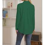 Klassische Bluse von NONSAR, in der Farbe Grün, aus Polyester, andere Perspektive, Vorschaubild