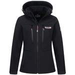 Softshelljacke von geographical norway, in der Farbe Schwarz, andere Perspektive, Vorschaubild