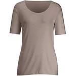 Rundhalsshirt von Peter Hahn, in der Farbe Beige, aus Elasthan, andere Perspektive, Vorschaubild