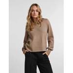 Sonstige Pullover von Pieces, in der Farbe Beige, aus Polyester, andere Perspektive, Vorschaubild