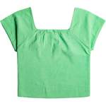 Klassische Bluse von Roxy, in der Farbe Grün, aus Baumwolle, andere Perspektive, Vorschaubild