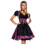 Dirndl von Dirndline, in der Farbe Schwarz, andere Perspektive, Vorschaubild