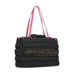 Schultertasche von pinko, in der Farbe Schwarz, aus Nylon, andere Perspektive, Vorschaubild