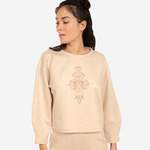 Sweatshirt von KIMJALY, in der Farbe Beige, aus Polyester, andere Perspektive, Vorschaubild