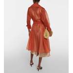 Trenchcoat von Max Mara, in der Farbe Rot, andere Perspektive, Vorschaubild