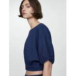 Bluse von Mango, in der Farbe Blau, aus Baumwolle, andere Perspektive, Vorschaubild