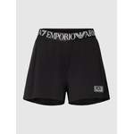 Sportshorts von EA7 Emporio Armani, in der Farbe Schwarz, aus Polyester, Vorschaubild