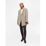 Blazer von Object, in der Farbe Beige, aus Polyester, andere Perspektive, Vorschaubild