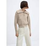 Sonstige Pullover von Mango, in der Farbe Beige, aus Polyester, andere Perspektive, Vorschaubild