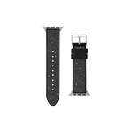 Smartwatch-Armband von Guess, in der Farbe Schwarz, aus Leder, andere Perspektive, Vorschaubild