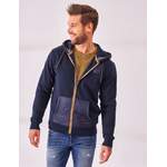 Kapuzen-Sweatjacke, Materialmix der Marke 4XL