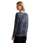 Langarmshirt von cecil, in der Farbe Blau, aus Polyester, andere Perspektive, Vorschaubild