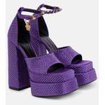 Verzierte Plateausandalen der Marke Versace