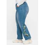Bootcut-Jeans von sheego by Joe Browns, in der Farbe Blau, aus Polyester, andere Perspektive, Vorschaubild