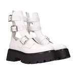 Sonstige Stiefelette von alexander mcqueen, in der Farbe Weiss, aus Leder, andere Perspektive, Vorschaubild