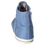 Schnürschuhe von mustang shoes, in der Farbe Blau, aus Textil, andere Perspektive, Vorschaubild
