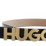 Ledergürtel von HUGO, in der Farbe Schwarz, aus Leder, andere Perspektive, Vorschaubild