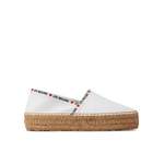 Espadrille von Love Moschino, in der Farbe Weiss, aus Bianco, andere Perspektive, Vorschaubild