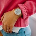 Damen-Armbanduhr von Julie Julsen, in der Farbe Gold, aus Edelstahl, andere Perspektive, Vorschaubild