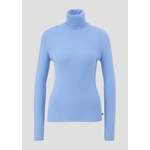 Rollkragenpullover von QS, in der Farbe Blau, aus Polyacryl, Vorschaubild