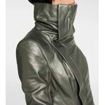 Bikerjacke von Rick Owens, in der Farbe Grau, andere Perspektive, Vorschaubild