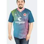 Fußballtrikot von St. Pauli, Mehrfarbig, aus Polyester, andere Perspektive, Vorschaubild