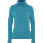 Rollkragenpullover von Marcel Ostertag, in der Farbe Blau, aus Schurwolle, andere Perspektive, Vorschaubild