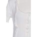 Klassische Bluse von LA FÉE MARABOUTÉE, in der Farbe Weiss, aus Baumwolle, andere Perspektive, Vorschaubild