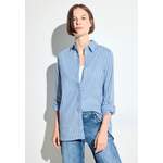 Longbluse von cecil, in der Farbe Blau, andere Perspektive, Vorschaubild