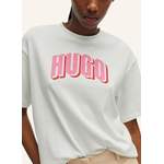T-Shirt von HUGO, in der Farbe Weiss, aus Baumwolle, andere Perspektive, Vorschaubild