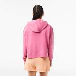 Kapuzenpullover von Lacoste, in der Farbe Rosa, aus Baumwolle, andere Perspektive, Vorschaubild