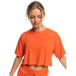 Funktionsshirt von Roxy, in der Farbe Orange, aus Baumwollstoff, andere Perspektive, Vorschaubild