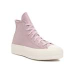 Plateau Sneaker von Converse, in der Farbe Lila, aus Leder, andere Perspektive, Vorschaubild