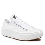 Plateau Sneaker von Converse, in der Farbe Weiss, aus Textil, andere Perspektive, Vorschaubild