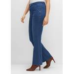 Bootcut-Jeans von sheego, in der Farbe Blau, aus Polyester, andere Perspektive, Vorschaubild