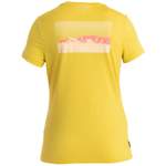 T-Shirt von Icebreaker, in der Farbe Gelb, aus Wolle, andere Perspektive, Vorschaubild