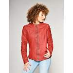 Lederjacken & Kunstlederjacke von mustang, in der Farbe Rot, aus Polyester, andere Perspektive, Vorschaubild