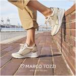 Plateau Sneaker von marco tozzi, in der Farbe Gold, aus Textil, andere Perspektive, Vorschaubild