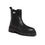 Chelsea-Boot von Tommy Jeans, in der Farbe Schwarz, aus Kunststoff, andere Perspektive, Vorschaubild