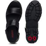 Sandale von HUGO, in der Farbe Schwarz, aus Kunststoff, andere Perspektive, Vorschaubild