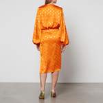 Kleid von Never Fully Dressed, in der Farbe Orange, aus Polyester, andere Perspektive, Vorschaubild
