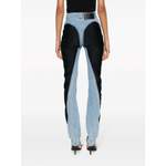 High Waist Jeans von Mugler, in der Farbe Blau, aus Baumwolle, andere Perspektive, Vorschaubild