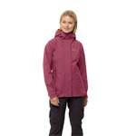 Regenjacke von Jack Wolfskin, in der Farbe Rot, andere Perspektive, Vorschaubild