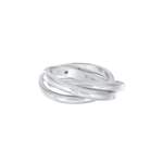 Fingerring von Elli Premium, in der Farbe Weiss, andere Perspektive, Vorschaubild