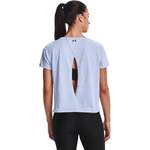 T-Shirt von Under Armour, in der Farbe Silber, aus Polyester, andere Perspektive, Vorschaubild