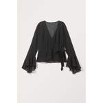 Transparente Wickelbluse der Marke Monki