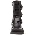 Bikerboot von FLY London, in der Farbe Schwarz, aus Leder, andere Perspektive, Vorschaubild